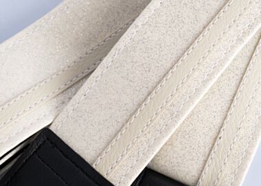 Silver Sparkle Metal Flake Racer X Guitar Strap