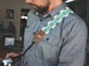 Southwestern Print Native American Camera Strap- Salmon