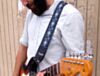 Electric Blue Hendrix Style Hippy Weave Guitar Strap