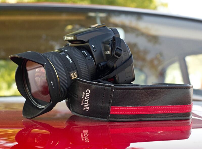 Black & Red Racer X Camera Strap