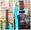 The Recycled Surf Green Seatbelt Guitar Strap 