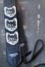 The Couch Cat Camera Strap- Black With White Cats