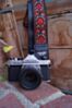 Vintage Style Hippie Hendrix Camera Strap Made with Recycled Seatbelt