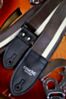 Brown with White Vinyl Racer X Guitar Strap