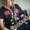 Black & Gold Racer X Guitar Strap 