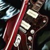 Dark Red with White Racer X Guitar Strap