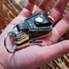 Green GMC Guitar Pick Holder Keychain 