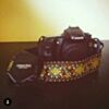 Psychedelic Sunset Hendrix Style Hippie Weave Camera Strap