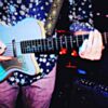Psychedelic Sunset Hendrix Style Hippie Weave Guitar Strap