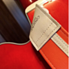 Orange with White Racing Stripe Guitar Strap
