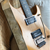 Paisley Ivory Guitar Strap w/ Aged Bronze Hardware 