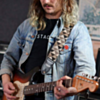 Black Triangle Pyramid Geometric Guitar Strap - 2" 