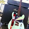 The Mary/Guadalupe Seatbelt Guitar Strap