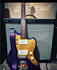 Recycled Bright Purple Seatbelt Guitar Strap 