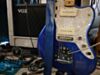 Blue Sparkle Luggage Guitar Strap