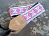 The Imagining Sun Vintage Hippie Weave Camera Strap - Pink & Sky