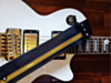 Black & Gold Racer X Guitar Strap 