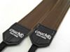  Brown Vegan Leather Thin 1.5" Camera Strap