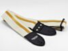 Racer X White and Gold Guitar Strap