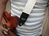 The None More White Luggage Guitar Strap