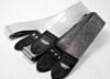 Black Sparkle Luggage Guitar Strap