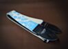 The "I am 8-bit" by Couch Guitar Strap - Blue