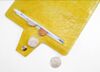 Vintage Texture Mustard Vinyl Womens Wallet Made of 70s Vegan Leather 