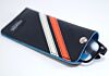 Orange & White Racing Stripe Sunglass Case