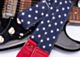 Abstract Flag Guitar Strap V2 - The Red White and Blue American Flag Guitar Strap - Limited Edition