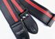 Black With Red Racer X Guitar Strap
