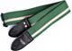 Sage Green Camaro and White Racer X Guitar Strap