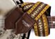 Dylan Sunburst Boho Banjo Strap- Hand Made Woven Banjo Straps With Vegan Leather Ends, Made In USA