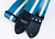 Jet Age Blue and White Racer X Guitar Strap