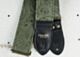 Jade Green Paisley Guitar Strap With Aged Bronzed Hardware 