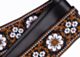 Cork and Brown Flowers Guitar Strap
