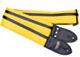 Yellow w/ Black Racer X Guitar Strap 