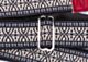 The Midnight Blue and Maroon Tab Hippie Weave Guitar Strap 
