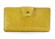 Vintage Texture Mustard Vinyl Womens Wallet Made of 70s Vegan Leather 
