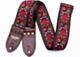 Buckskin Hendrix Woven Guitar Strap Made Of Recycled Seatbelt and Vegan Leather 
