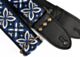 The Tiki Navy Vintage Blue Hippie Weave Guitar strap