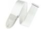 All White Seatbelt Guitar Strap