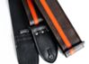 Brown with Orange Vinyl Racer X Guitar Strap