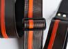 Brown with Orange Vinyl Racer X Guitar Strap