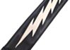 3" Wide Custom Mega Bolt Extra Wide Padded Lightning Bolt Guitar and Bass Strap