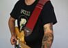 Extra Wide Scout Caravan Royal Red Detroit  1978 Padded Guitar And Bass Strap