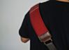 Extra Wide Scout Caravan Royal Red Detroit  1978 Padded Guitar And Bass Strap