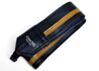 Black With Gold Sparkle Stripe Racer X Camera Strap
