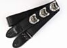 The Couch Cat Guitar Strap- Black With White Cats