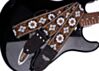Cork and Brown Flowers Guitar Strap