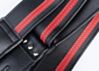 Black With Red Racer X Guitar Strap